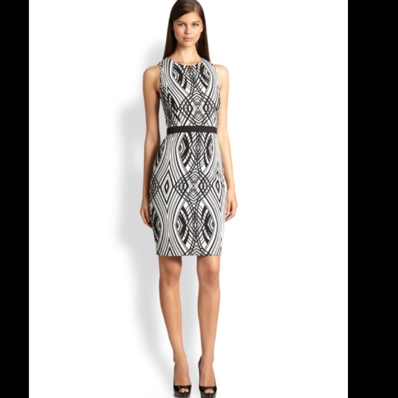 Badgley Mischka Dresses & Skirts - 🖤BADGLEY MISCHKA🖤ART DECO PRINTED DRESS🖤